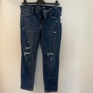 NWT Old Navy mid rise power slim straight size 8